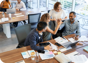 Réunion de personnes professionnelles