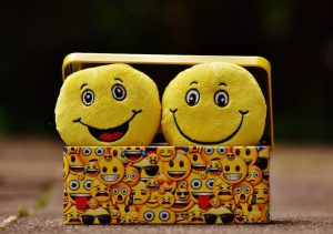 Smileys dans une boite