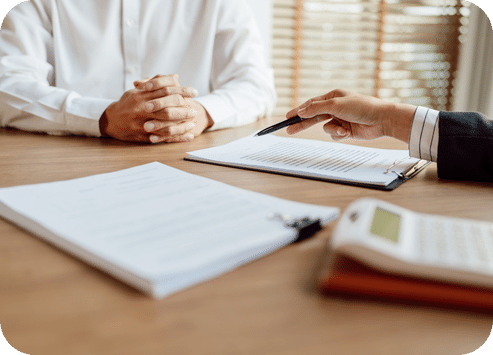 Documents sur une table