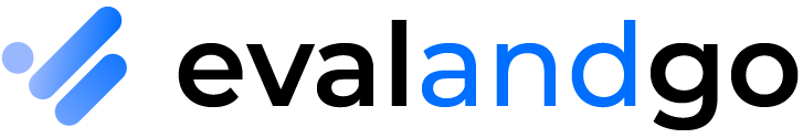 Logo d'Evalandgo - solution de collecte de feedback via des questionnaires en ligne et des quiz en direct.
