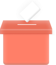 Illustration d'une urne de vote pour un quiz ou sondage interactif en direct - Evalandgo