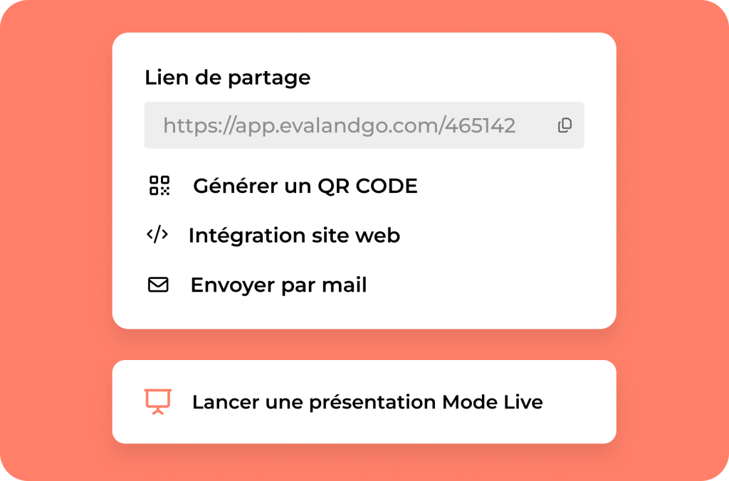 Illustration montrant les différentes manières de diffuser un questionnaire
