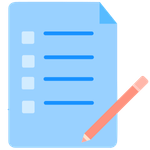 Questionnaire en cours de remplissage